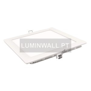 Downlight LED Quadrado Branco 18W 2700K